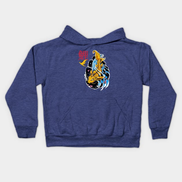 Mythic Koi Kids Hoodie by spicoli13